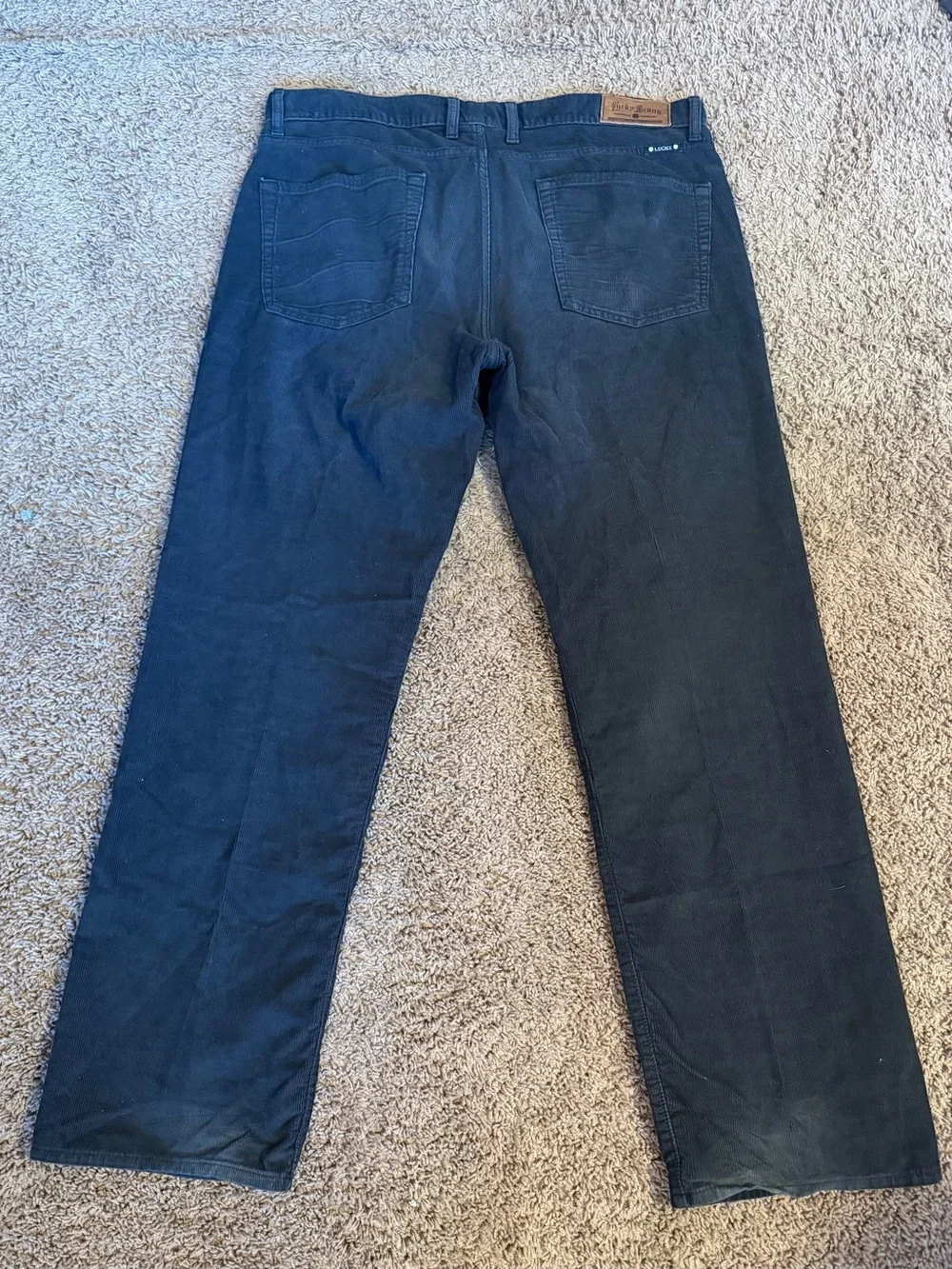 Lucky Brand Men's Navy Corduroy Pants